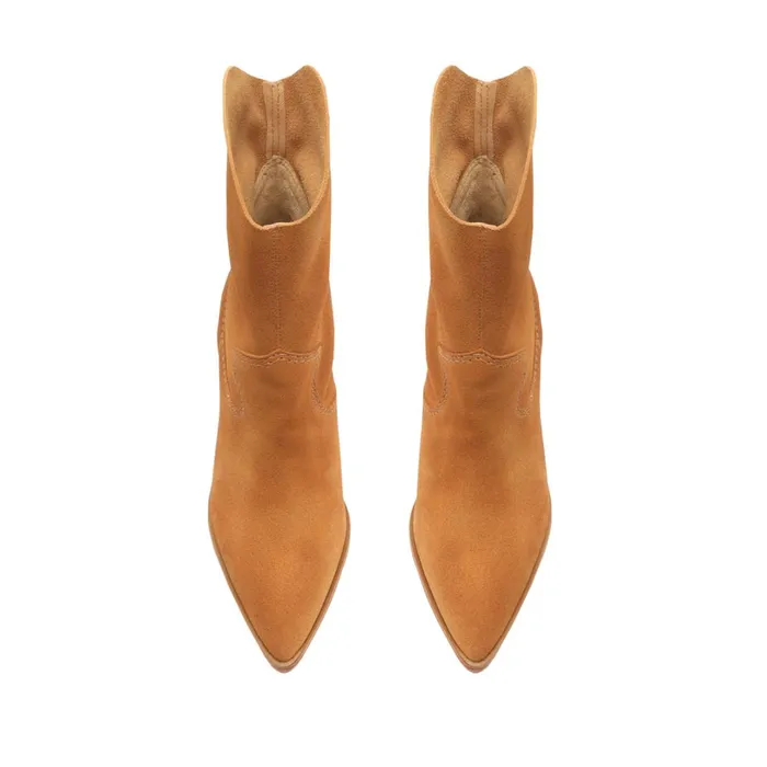 Booties Women Schutz Shoes Tessie Suede Bootie Honey Beige Booties Women Schutz Shoes Tessie Suede Bootie Honey Beige