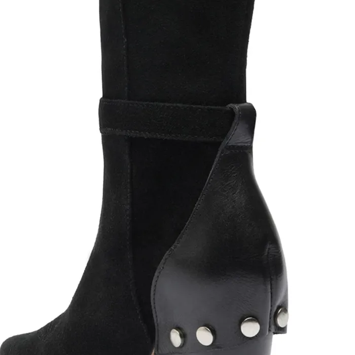 Boots Women Schutz Shoes Rianne Suede Boot Black Boots Women Schutz Shoes Rianne Suede Boot Black