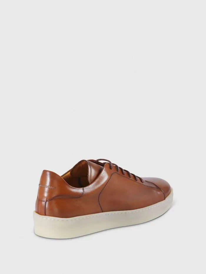 Boston Leather Derby Tan Men Paul Stuart Sneakers