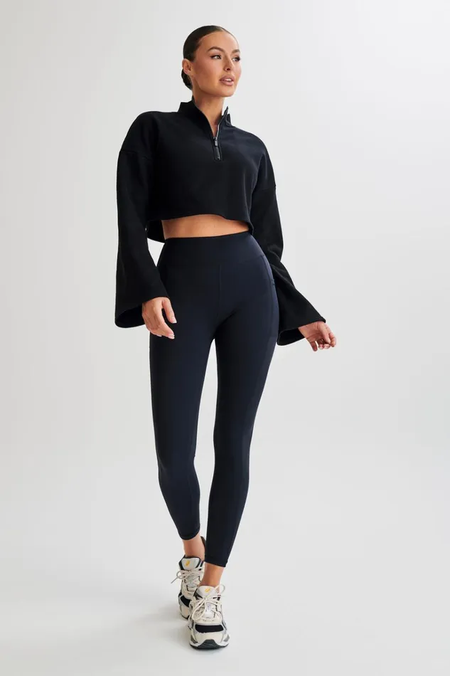 Bottoms Women Meshki Briar V Back Leggings With Pockets 8211 Black