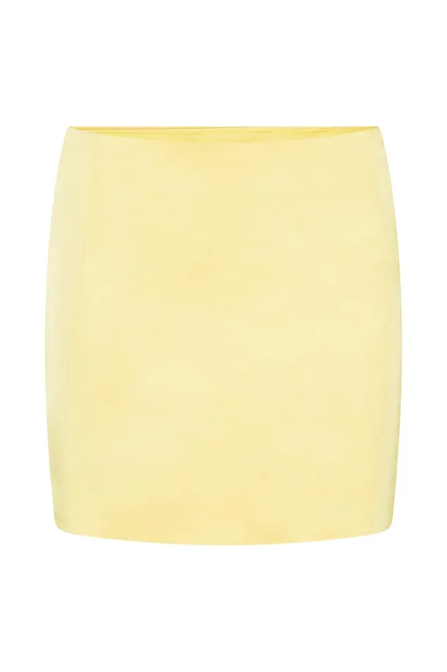Bottoms Women Meshki Briony Low Rise Mini Skirt 8211 Lemon Bottoms Women Meshki Briony Low Rise Mini Skirt 8211 Lemon