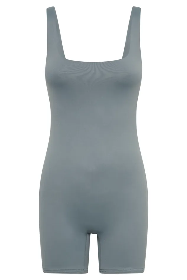 Bottoms Women Meshki Cecily Recycled Nylon Playsuit 8211 Light Charcoal