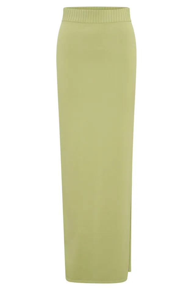 Bottoms Women Meshki Darby Knit Midi Skirt 8211 Sage Bottoms Women Meshki Darby Knit Midi Skirt 8211 Sage