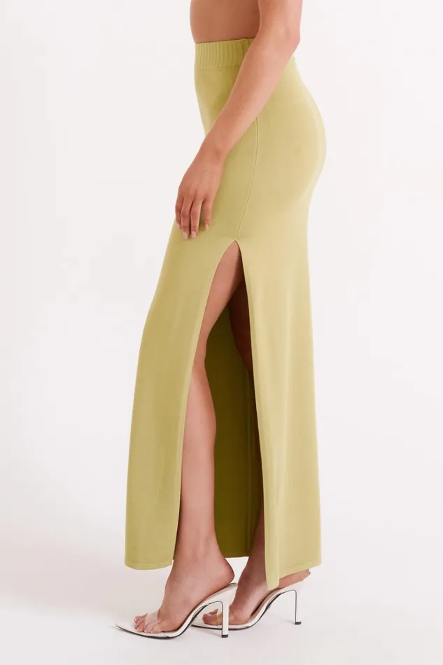 Bottoms Women Meshki Darby Knit Midi Skirt 8211 Sage Bottoms Women Meshki Darby Knit Midi Skirt 8211 Sage
