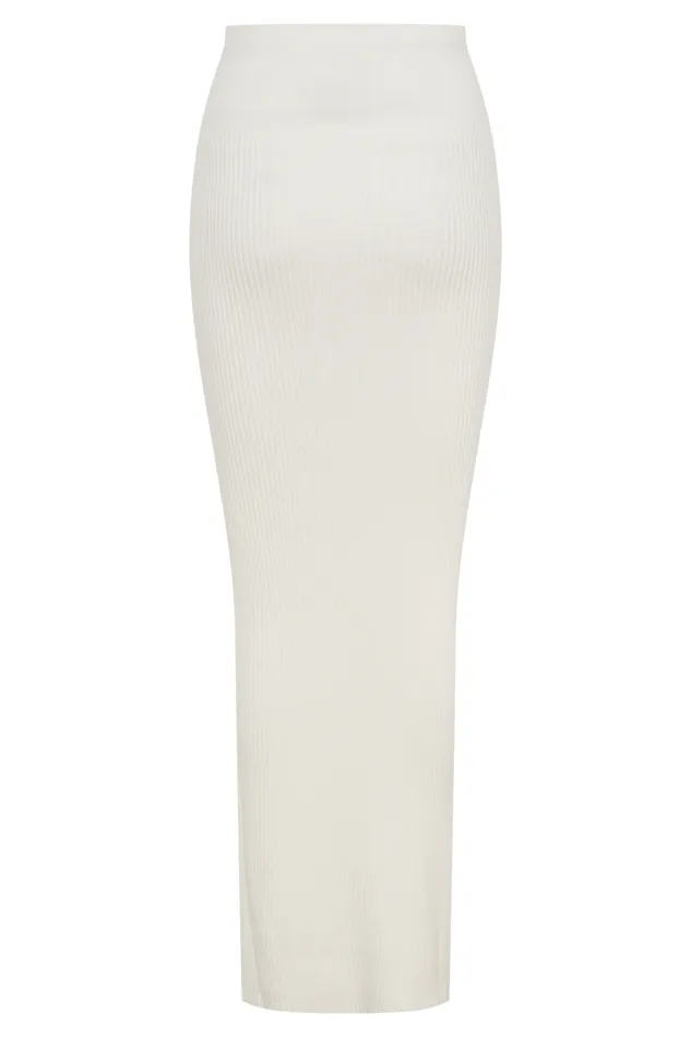 Bottoms Women Meshki Mathilde Ribbed Knit Maxi Skirt 8211 Ivory