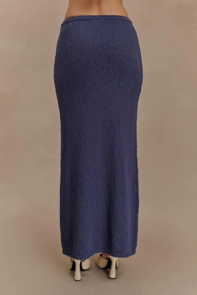 Bottoms Women Meshki Moira Boucle Maxi Skirt 8211 Steel