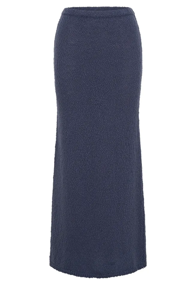 Bottoms Women Meshki Moira Boucle Maxi Skirt 8211 Steel