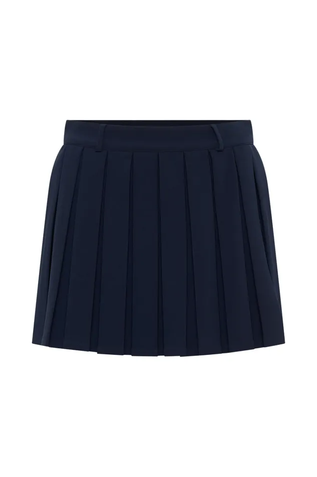 Bottoms Women Meshki Mura Pleated Mini Skirt 8211 Navy