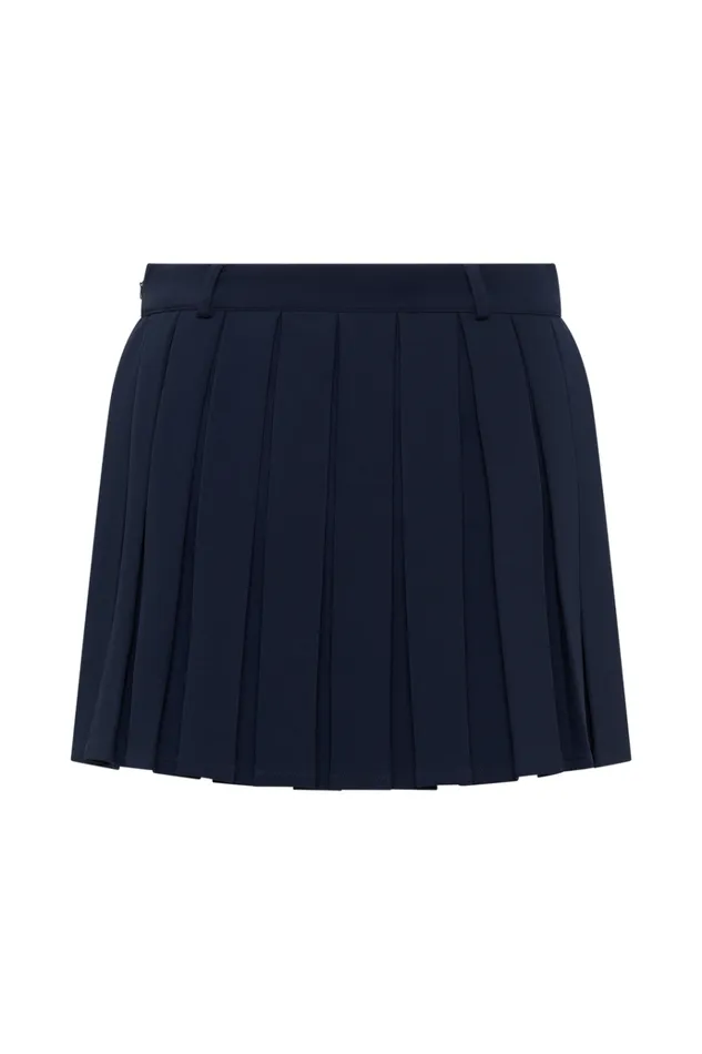 Bottoms Women Meshki Mura Pleated Mini Skirt 8211 Navy