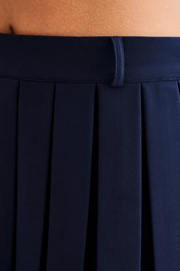 Bottoms Women Meshki Mura Pleated Mini Skirt 8211 Navy
