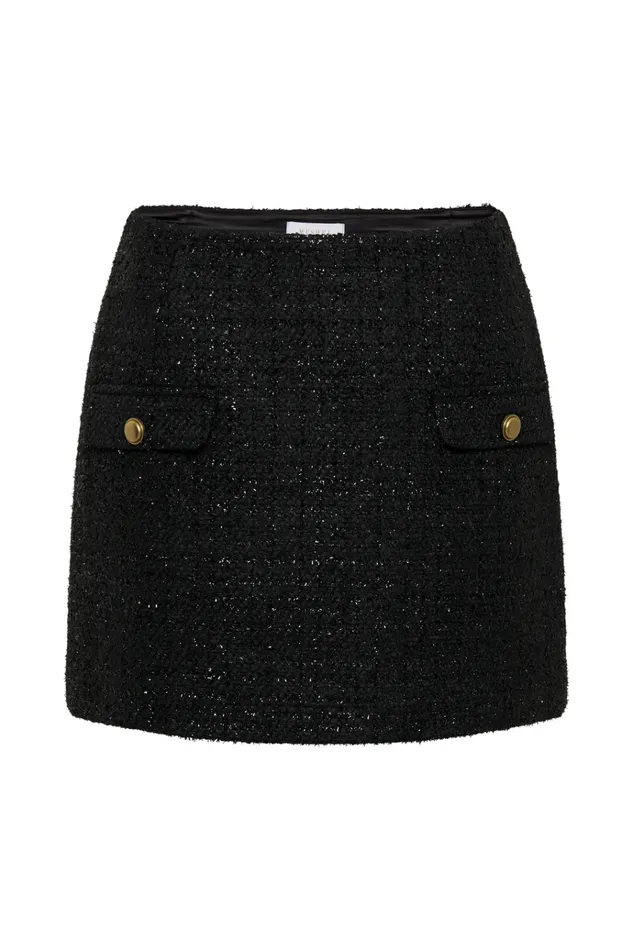 Bottoms Women Meshki Priscilla Tweed Mini Skirt 8211 Black