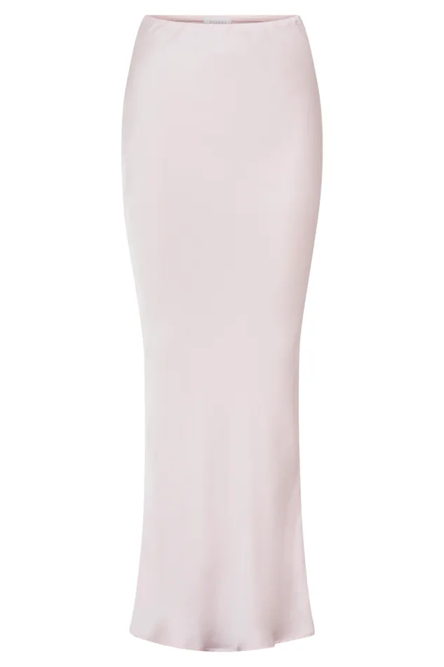 Bottoms Women Meshki Violeta Satin Maxi Skirt 8211 Fairy Floss Pink