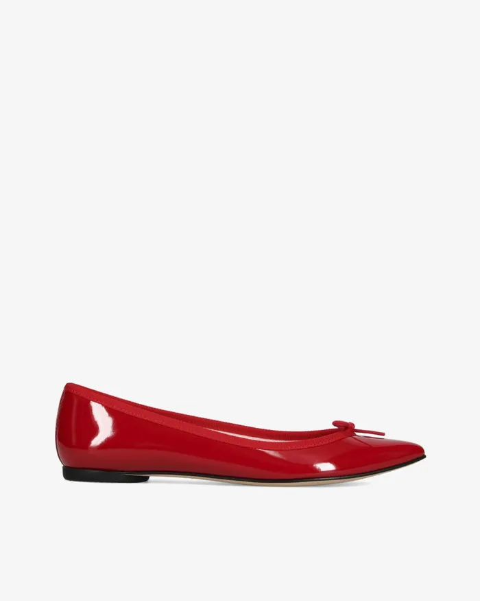 Brigitte Pointy Toe Ballet Flats Flame Red Women Repetto Ballet Flats