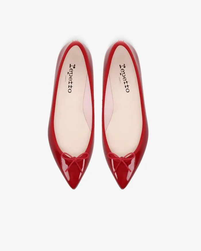 Brigitte Pointy Toe Ballet Flats Flame Red Women Repetto Ballet Flats Brigitte Pointy Toe Ballet Flats Flame Red Women Repetto Ballet Flats