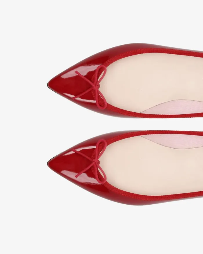Brigitte Pointy Toe Ballet Flats Flame Red Women Repetto Ballet Flats Brigitte Pointy Toe Ballet Flats Flame Red Women Repetto Ballet Flats