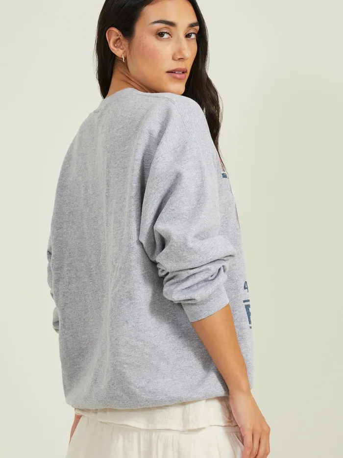 Bronco Fleece Pullover Heathergrey Women Altar039d State Graphics