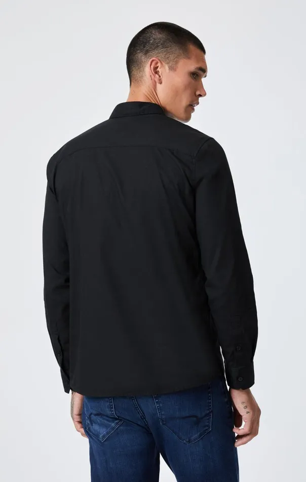 Button UpLong Sleeve Shirt In Black Men Mavi Jeans TShirts Button UpLong Sleeve Shirt In Black Men Mavi Jeans TShirts