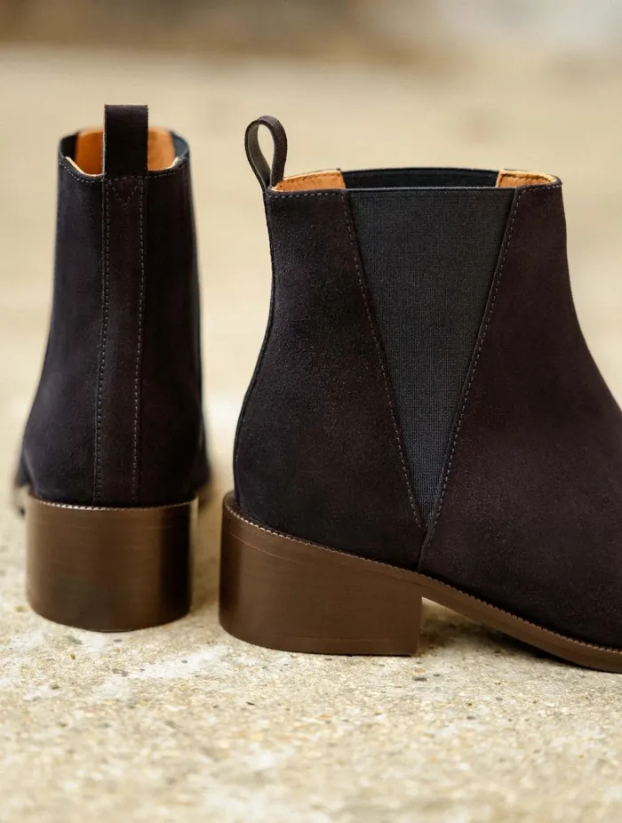 Camden Navy Women Bobbies Ankle Boots