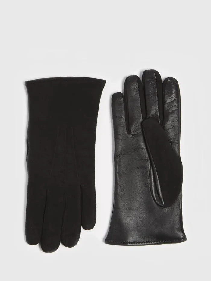 Capeskin And Suede Touch Screen Glove Black Men Paul Stuart Scarves Hats Gloves