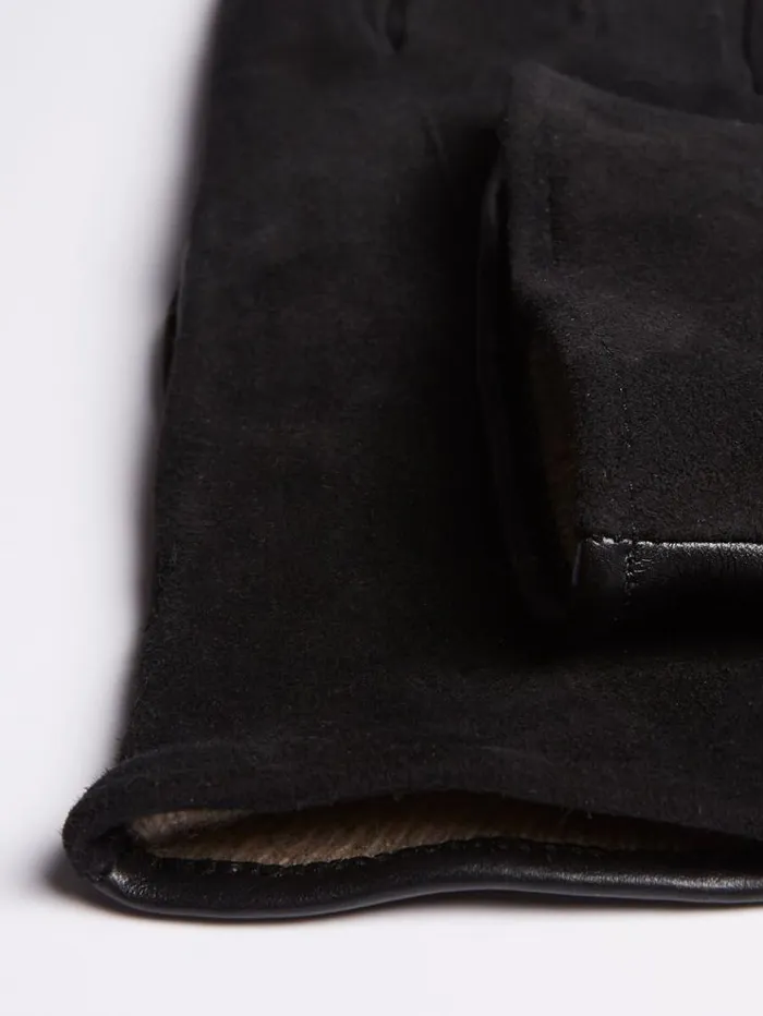 Capeskin And Suede Touch Screen Glove Black Men Paul Stuart Scarves Hats Gloves Capeskin And Suede Touch Screen Glove Black Men Paul Stuart Scarves Hats Gloves