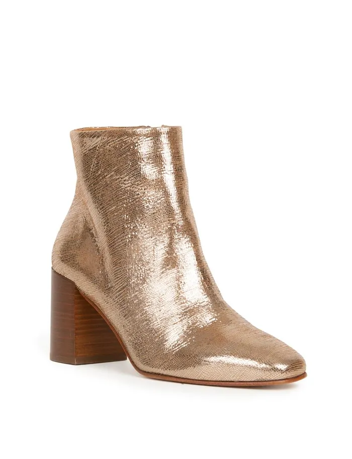 Carla Golden Women Bobbies Ankle Boots