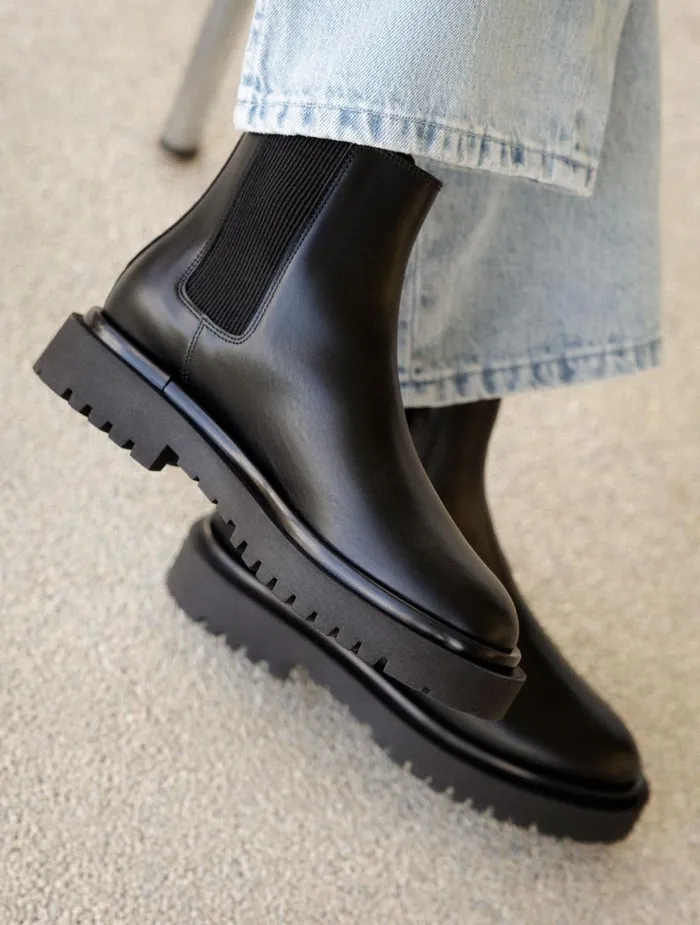 Carly Intense Black Women Bobbies Ankle Boots