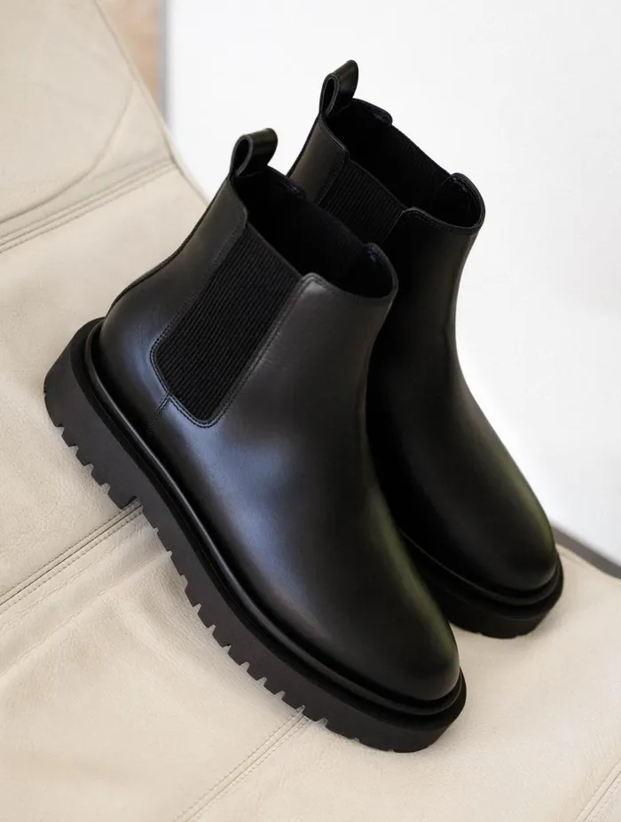 Carly Intense Black Women Bobbies Ankle Boots