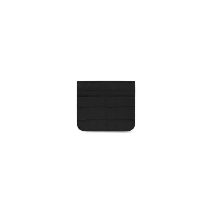 Cash Flap Coin And Card Holder In Black Women Balenciaga Wallets