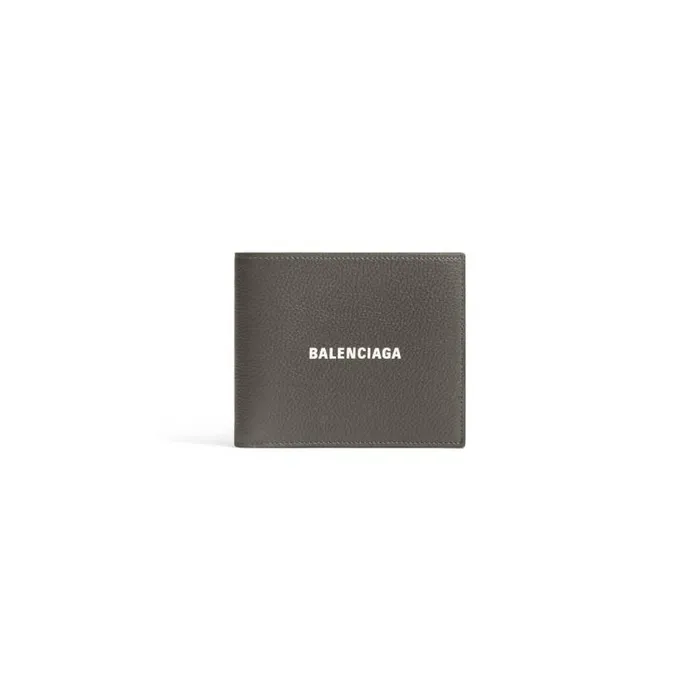 Cash Square Folded Wallet In Dark Green Men Balenciaga Wallets
