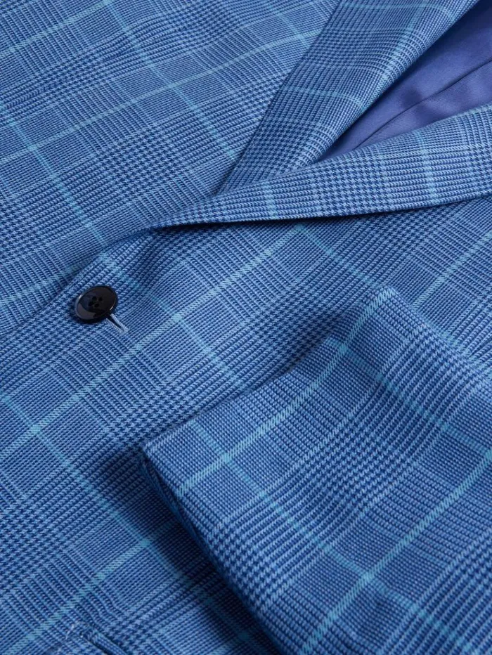 Cashmere Plaid Jacket Blue Men Paul Stuart The Cashmere Shop
