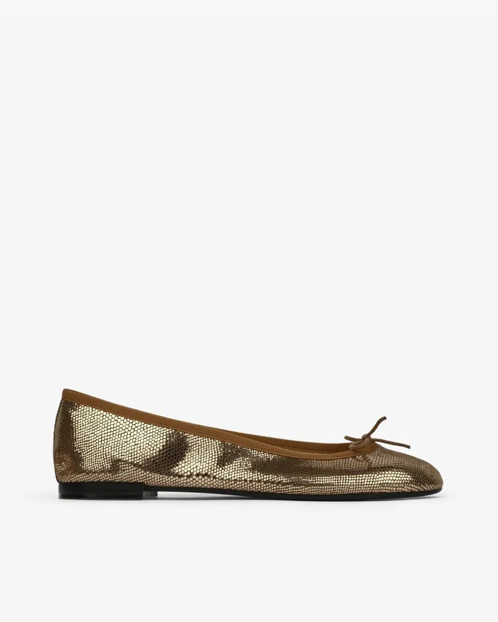 Cendrillon Rubber Sole Ballet Flats Antic Gold Women Repetto Ballet Flats