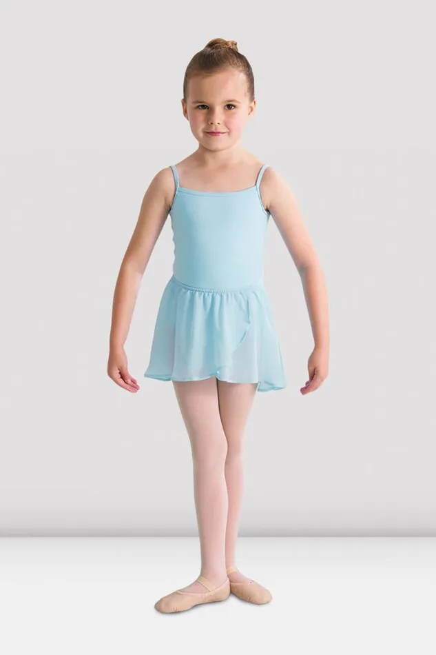 Children Basics Bloch Girls Barre Stretch Waist Ballet Skirt Pastel Blue
