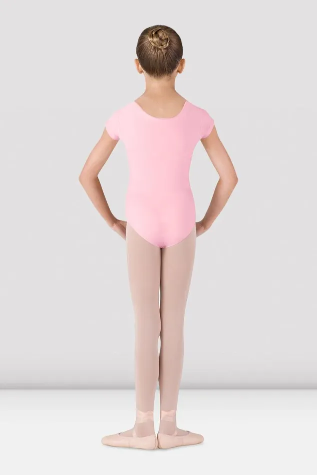 Children Basics Bloch Girls Dujour Cap Sleeve Leotard Candy Pink