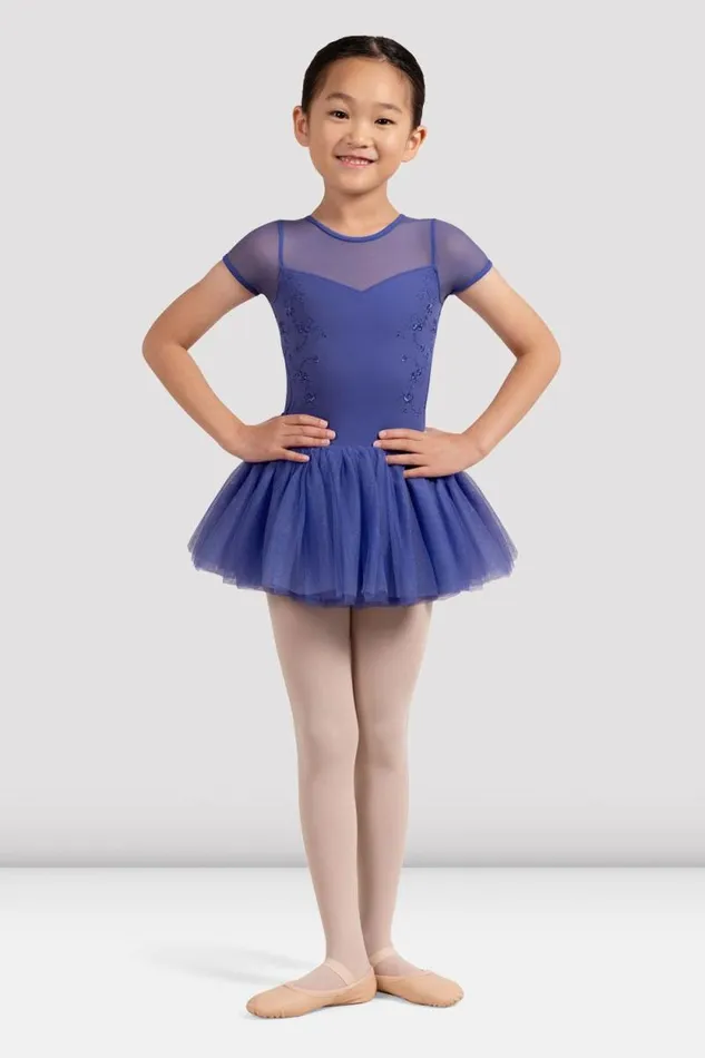 Children Dresses Bloch Girls Tulip Cap Sleeve Tutu Dress Purple