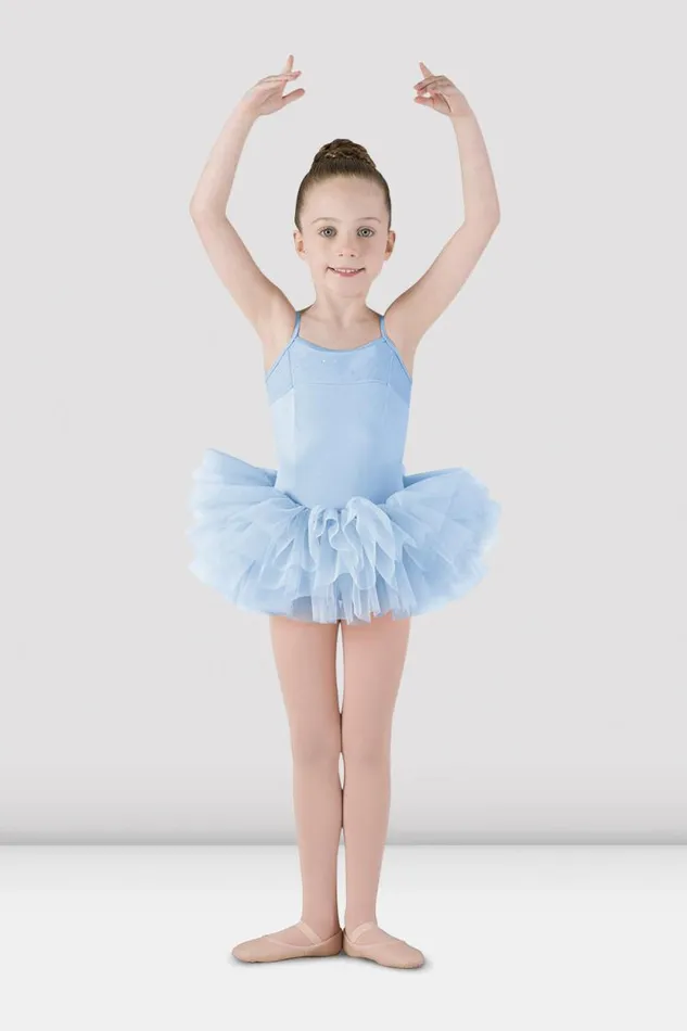 Children Leotards Bloch Girls Mirella Lace Up Back Tutu Dress Blue