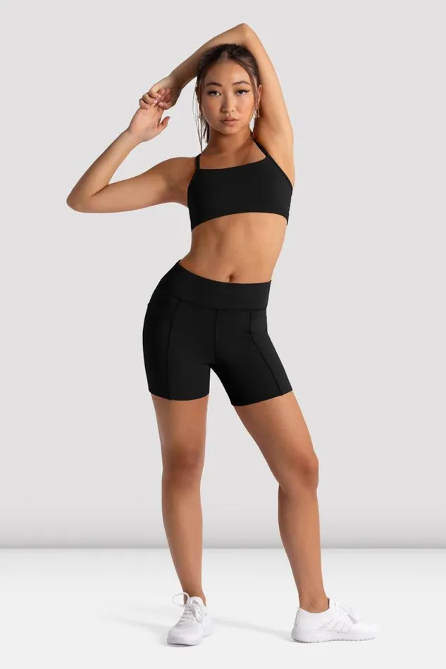 Children Shorts and Briefs Bloch Girls Signature 3 Inch Short Black
