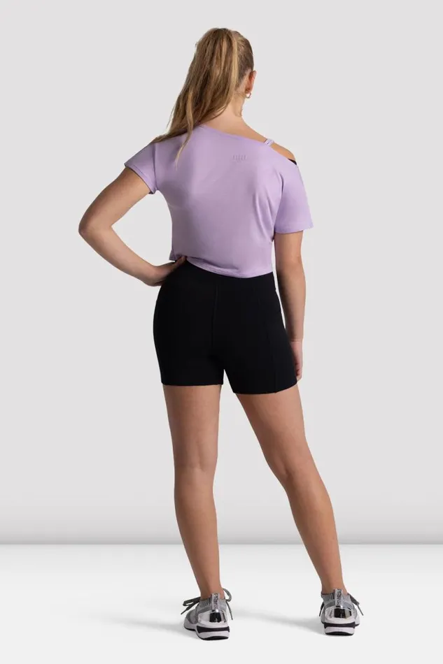 Children Tops Bloch Girls Freestyle Dynamic Crop Top Purple
