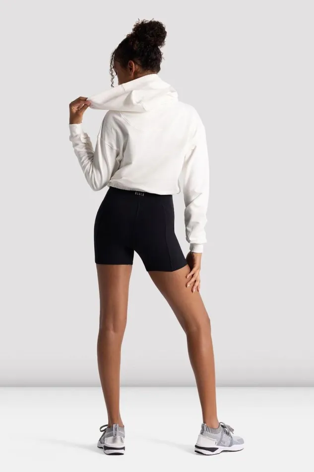 Children Tops Bloch Girls Freestyle Rhythm Cropped Hoodie White
