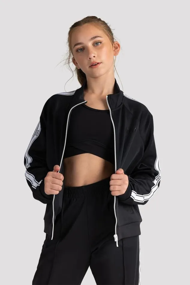 Children Warmups Bloch Bloch Logo Track Jacket Black