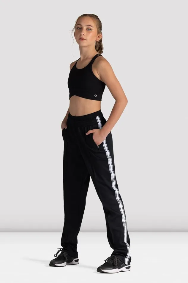 Children Warmups Bloch Bloch Logo Track Pant Black
