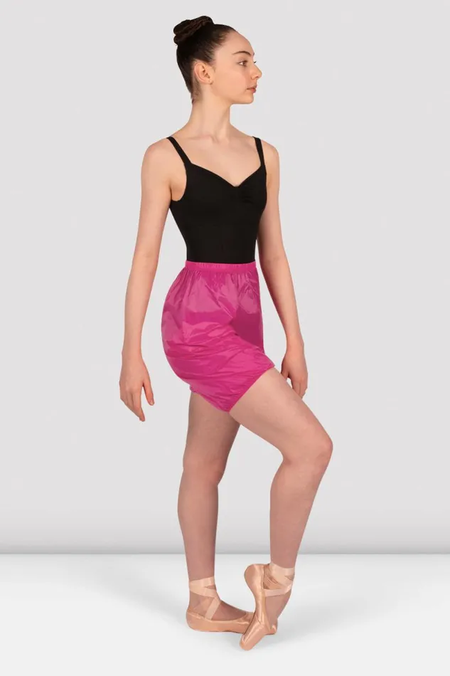 Children Warmups Bloch Girls Ripstop Shorts Raspberry