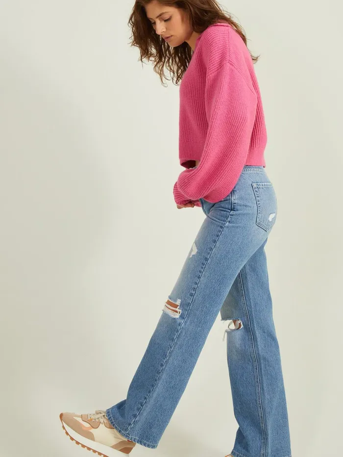 Ciara Collared Sweater Fuschia Women Altar039d State Sweaters