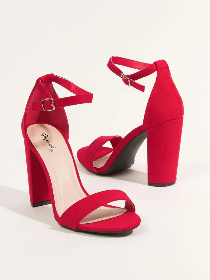 Clara Suede Heel Red Women Altar039d State Heels