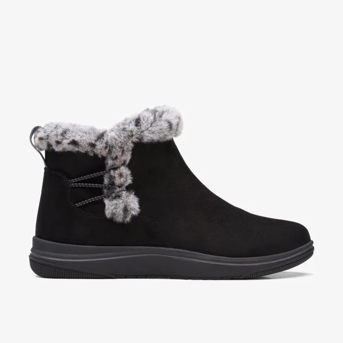 Clarks Boots and Booties Breeze Fur Black 8211 Women