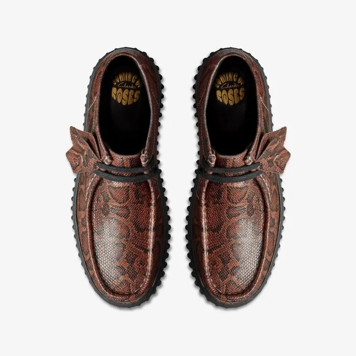 Clarks Boots and Booties Martine Rose Torhill Hi Brown Snake 8211 WomenMen