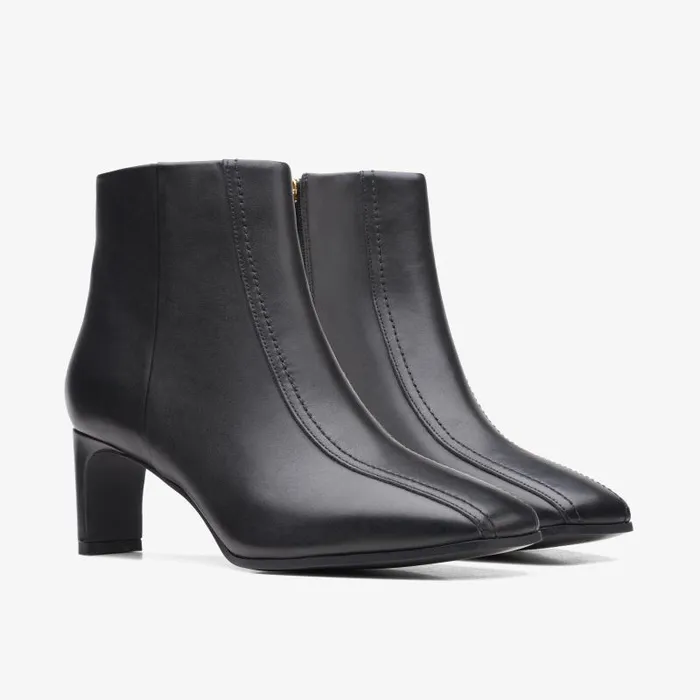 Clarks Boots and Booties Seren 55 Top Black Leather 8211 Women