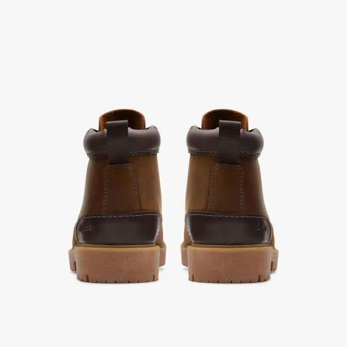Clarks Boots Rossdale Mid Beeswax Leather 8211 Men