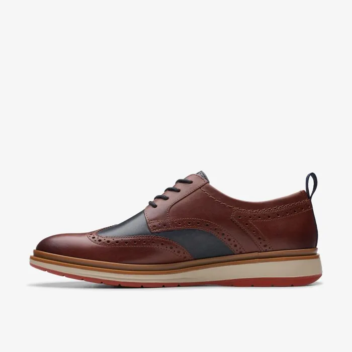 Clarks Casual Dress Shoes Chantry Wing British Tan Combination 8211 Men