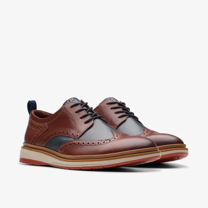 Clarks Casual Dress Shoes Chantry Wing British Tan Combination 8211 Men