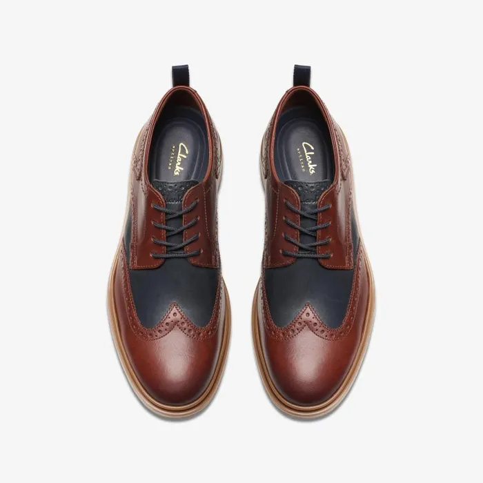 Clarks Casual Dress Shoes Chantry Wing British Tan Combination 8211 Men